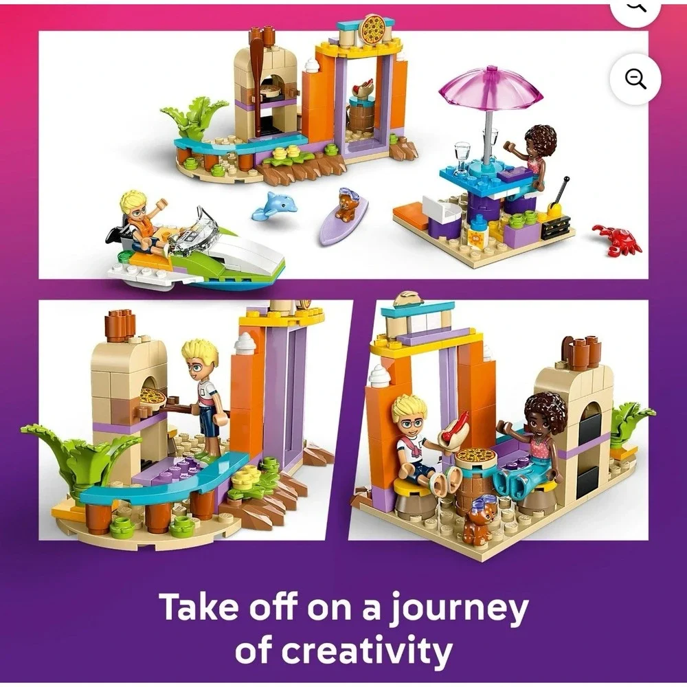 LEGO Friends Creative Beach and Travel Suitcase Pretend Play Building Set 42672